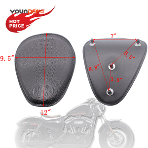 Yd197 Retro sedile a molla per moto Vintage con supporto per sedile, moto coccodrillo sedile da Solo per Harley Chopper Cruiser - Product Image 4