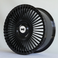 Rines Monobloque Forjados para Automóvil, Tamaños Personalizados de 15-24 Pulgadas, 5X112 5X120, Rines de Aleación de Aluminio, Diseño Cóncavo, Venta al por Mayor