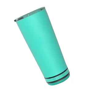 Самый популярный двухсторонний термос с синими зубьями, кружка для воды с идеальным звуком, беспроводной динамик с фонариком