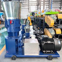 Nouvelle machine à granulés d'aliments pour animaux, capacité de 800 kg/h, moteur électrique, construction en fonte, triphasée, équipement spécial pour la volaille