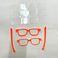 Lunettes 3D à séparation spectrale en résine RP pour dessin et utilisation sur papier pour enfants, lentilles couleur Chromadepth, pour étudiants en sciences