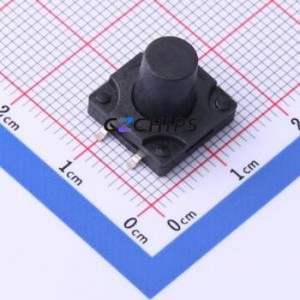 TS-KG10DG-BB115F Tactile Switch SMD Switch Single Pole Single Throw Round Button 2.5N Vertical Mount - Product Image 1