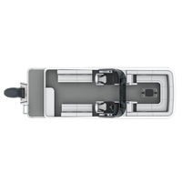 Yacht de luxe en fibre de verre pour la pêche et la vitesse de navigation Yacht ponton durable et élégant