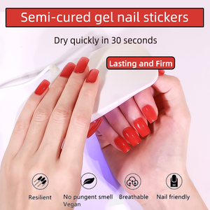 Elegante tira <span class=keywords><strong>de</strong></span> <span class=keywords><strong>Gel</strong></span> <span class=keywords><strong>de</strong></span> <span class=keywords><strong>uñas</strong></span> <span class=keywords><strong>de</strong></span> Punta <span class=keywords><strong>francesa</strong></span> <span class=keywords><strong>negra</strong></span> pegatinas <span class=keywords><strong>de</strong></span> <span class=keywords><strong>Gel</strong></span> UV <span class=keywords><strong>de</strong></span> Color Natural envolturas <span class=keywords><strong>de</strong></span> <span class=keywords><strong>uñas</strong></span> semicuradas producto <span class=keywords><strong>de</strong></span> belleza al por mayor - Product Image 4