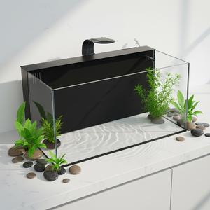 <span class=keywords><strong>Acquario</strong></span> Rettangolare di Alta Qualità Ecologico da 120L con Lampada LED, in Vetro, Lussuoso, Automatico, Smart per <span class=keywords><strong>Arredamento</strong></span> Casa - Product Image 3