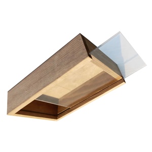 Boîte <span class=keywords><strong>en</strong></span> <span class=keywords><strong>bois</strong></span> personnalisée avec couvercle coulissant, couvercle transparent <span class=keywords><strong>en</strong></span> verre, boîte à tiroir, boîte <span class=keywords><strong>en</strong></span> <span class=keywords><strong>bois</strong></span> de pin / paulownia - Product Image 5