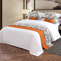 Ensemble de literie de chambre à coucher 100% coton, drap de lit de couleur blanche, taille unique en percale