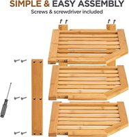 Étagère en bambou de cuisine à 3 niveaux, 1 pièce, de haute qualité, rangement, comptoir, organisateur, étagères d'espace, armoire, coin, support d'exposition, pour épices