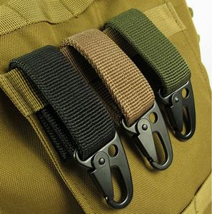 Mosquetón de aluminio táctico personalizado para exteriores, para escalada, con hebilla de cinturón de seguridad metálica, correa y llavero multiherramienta - Product Image 2