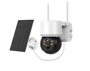 Offre Spéciale PTZ Sans Fil Extérieur Projecteur Caméra Solaire CCTV 4G Wifi Réseau Sécurité Système de Surveillance Caméra