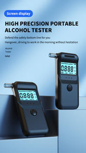 เครื่องตรวจจับแอลกอฮอล์ในลมหายใจดิจิตอลความแม่นยำสูงพร้อมเครื่องทดสอบแอลกอฮอล์แบบใช้แล้วทิ้ง10ชิ้นสำหรับการชุมนุมในครอบครัว - Product Image 6