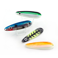 Alpha Custom 5.5 Inch Luminous Blade Dodger UV Glow Trolling Flasher Spoon pour la pêche au saumon