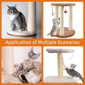 Karton Modern Dikemas 2 potong kayu tahan lama kucing gores <span class=keywords><strong>Post</strong></span> dengan Natural <span class=keywords><strong>Sisal</strong></span> untuk perbaikan - Product Image 6