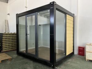 Casa Prefabricada Pequeña, Quiosco de Café Personalizado para Exteriores, Oficina en Contenedor de 10 pies en Venta, CXSW24-013, Casa Contenedor Prefabricada - Product Image 2