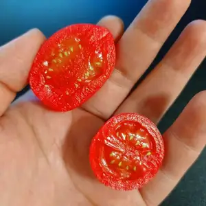 HY PVC Frucht Simulation Kirschtomaten kleine Tomaten Modell Requisiten spielen Heim-Spielzeug Haarschnüren verschiedenes Zubehör