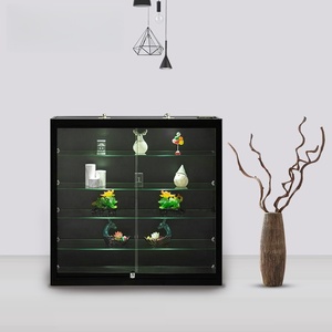 Vitrine murale <span class=keywords><strong>en</strong></span> <span class=keywords><strong>verre</strong></span> éco-responsable, éclairée par LED, facile à nettoyer, personnalisable, avec <span class=keywords><strong>étagère</strong></span>s <span class=keywords><strong>en</strong></span> <span class=keywords><strong>verre</strong></span> trempé multicouches - Product Image 5