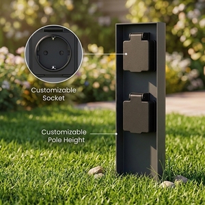 Lampe de Jardin Extérieure Commerciale Murale et Borne Lumineuse au Sol avec Prise EU G9 35W Étanche - Product Image 2