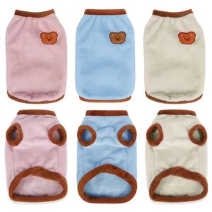 Yeni kedi kıyafetleri, kış için kalın ve sıcak kedi kıyafetleri, sevimli çizgi film işlemeli peluş evcil hayvan kıyafetleri - Product Image 6