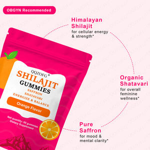 อาหารเสริมยอดนิยมเพิ่มความแข็งแรง ปรับสมดุลฮอร์โมนผู้หญิง รสส้มผสมหญ้าฝรั่นและชัตวาเรีย สำหรับผู้หญิง - Product Image 3