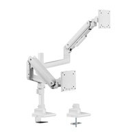 Support de moniteur vertical ultra-large robuste LDT69-C024P 17"-49" 20kg avec bras double à ressort à gaz pour écran incurvé VESA