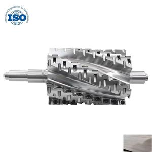 Woodworking Planer Machinery Thicknesser Tools Customized Steel Cutterhead <b>Roller</b> Timber Workshop Helical Cutter Head - Product Image 5
