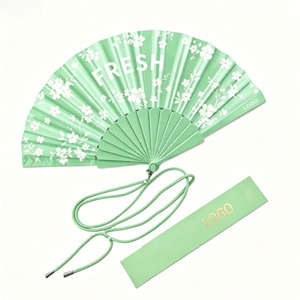 Ventaglio Portatile in Plastica da 23 cm con Cinghia, Personalizzabile con Stampa, Ventilatore Rinfrescante con Confezione Regalo per Gadget Promozionali - Product Image 3