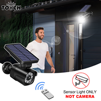 Lampe murale solaire sans fil 8 LED avec télécommande, étanche IP65, pour extérieur, jardin, entrepôt, parking