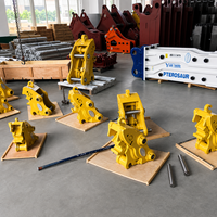 Attache rapide hydraulique robuste pour excavatrice, compatible avec les accessoires de godet, de brise-roche et de grappin