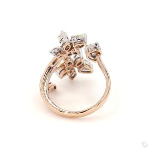 Impresionante Anillo de Oro con Diamantes para Mujer, Elegante y Lujoso, Regalo de Compromiso o Boda, Joyería Fina, Brillo Premium - Product Image 2