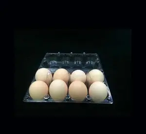 중국 공장 6 12 15 30 구멍 계란 포장 Oeuf 사용자 정의 투명 플라스틱 물집 닭 계란 애완 동물 투명 계란 트레이