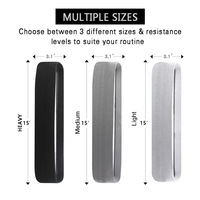 Bande de Résistance pour Squat, Entraînement des Fessiers, Élastique de Fitness pour Rehaussement des Fessiers, Bande d'Étirement en Forme d'Anneau pour Yoga, Modèle Spandex/Coton