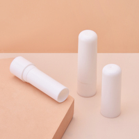 Récipient de bâton de baume à lèvres recyclable de 5g en gros pour l'emballage de déodorant Push up vide blanc clair de matériel de PP rouleau sur le cachetage