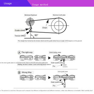 <span class=keywords><strong>Accessori</strong></span> <span class=keywords><strong>per</strong></span> bici a velocità singola trasmissione fissa catena di biciclette attrezzature essenziali <span class=keywords><strong>per</strong></span> <span class=keywords><strong>ciclisti</strong></span> - Product Image 6
