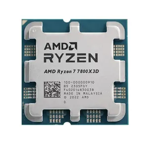 RY'ZEN 7 7800X3D yeni CPU oyun işlemci AMD R7 7800X3D 8-Core 16-Thread 5NM 96M soket AM5 cpu soğutucu oyun olmadan