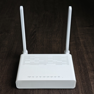 Dispositivo de Red de Fibra Óptica ONU con 4 Puertos LAN, Conector PON NET RJ45, Router Wi-Fi de Doble Banda, Blanco - Product Image 1