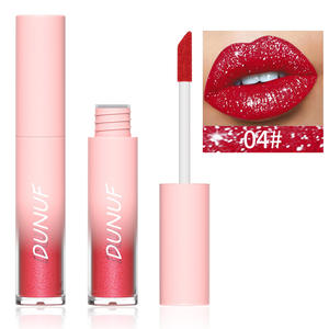 Venta caliente mate perla brillo no mancha taza no se desvanece diamante brillante diamante brillo de labios 18 colores lápiz labial - Product Image 1