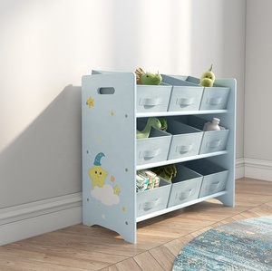 Cable Reel Storage Rack <strong>Children</strong> <strong>s</strong> Toy Storage Rack With 9 Boxes Toy Storage Organizer <strong>for</strong> Kids - Product Image 1