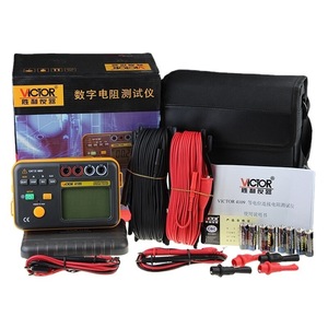 เครื่องทดสอบการเชื่อมต่อแบบอีควิโพเทนเชียล VICTOR 4109 500V 4 ขั้ว สำหรับวัดความต้านทาน การทดสอบการเชื่อมต่อกราวด์และกริด - Product Image 5