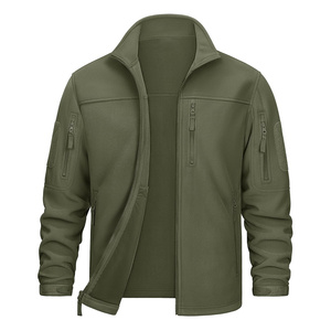 Chaqueta polar de talla grande para hombre, ropa de trabajo de camuflaje impermeable con personalización de logotipo, cremalleras metálicas fuertes - Product Image 1