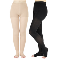 Collants de compression pour femmes 30-40 mmHg, opaques, à bout fermé, avec soutien et compression graduée, pour les gonflements et les varices