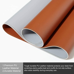 Alas Meja Kantor Kulit PU Besar, Alas Mouse Anti Air, Alas <span class=keywords><strong>Laptop</strong></span>, Alas Tulis, Tahan Lama, Ready Stock - Product Image 5