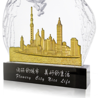 Trophées décoratifs en cristal, plaques et récompenses, vente en gros, cadeaux de Noël, logo personnalisé en couleur, finition polie, design d'art populaire, UV