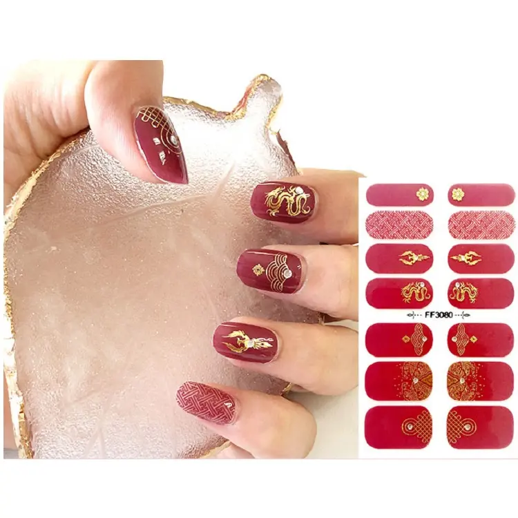 Cost-effective nail stickers for girls self adhesive nail stickers nail sticker