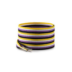 <span class=keywords><strong>Lacci</strong></span> piatti da 10 mm per sneakers, <span class=keywords><strong>lacci</strong></span> colorati intrecciati arcobaleno per eventi di orgoglio LGBTQ - Product Image 4