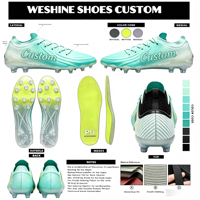 Chaussures de football à crampons bas, entièrement en maille, légères, semelle extérieure en TPU, forte adhérence, unisexe, pour l'entraînement
