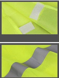 Chaleco de Seguridad Unisex de Alta Visibilidad, Impermeable, ANSI Clase 1, con Logotipo Personalizado, Ropa de Trabajo de Construcción - Product Image 3