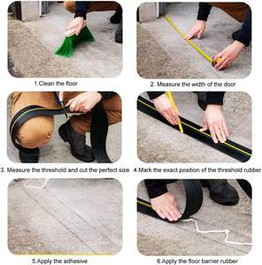 Joint en caoutchouc pour <span class=keywords><strong>seuil</strong></span> <span class=keywords><strong>de</strong></span> <span class=keywords><strong>porte</strong></span> <span class=keywords><strong>de</strong></span> <span class=keywords><strong>garage</strong></span> <span class=keywords><strong>de</strong></span> taille personnalisée - Product Image 4