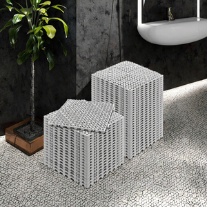 Revêtement de sol en vinyle PVC antidérapant et imperméable, design moderne, drainage pour piscine, douche, bain, cuisine, zones humides, garantie 5 ans - Product Image 3