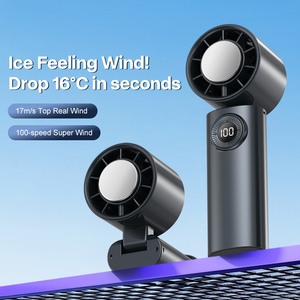 Ventilateurs de <span class=keywords><strong>climatisation</strong></span> semi-conducteurs à grande vitesse 13000 tr/min fabriqués en usine Mini ventilateur à main pliable réversible - Product Image 3