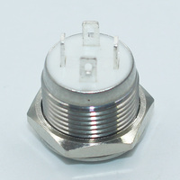 12mm 16mm 19mm 22mm 25mm 30mm courte course étanche Ip65 métal bouton poussoir interrupteur puissance lumière LED interrupteur tactile 5v 12v 24v 220v